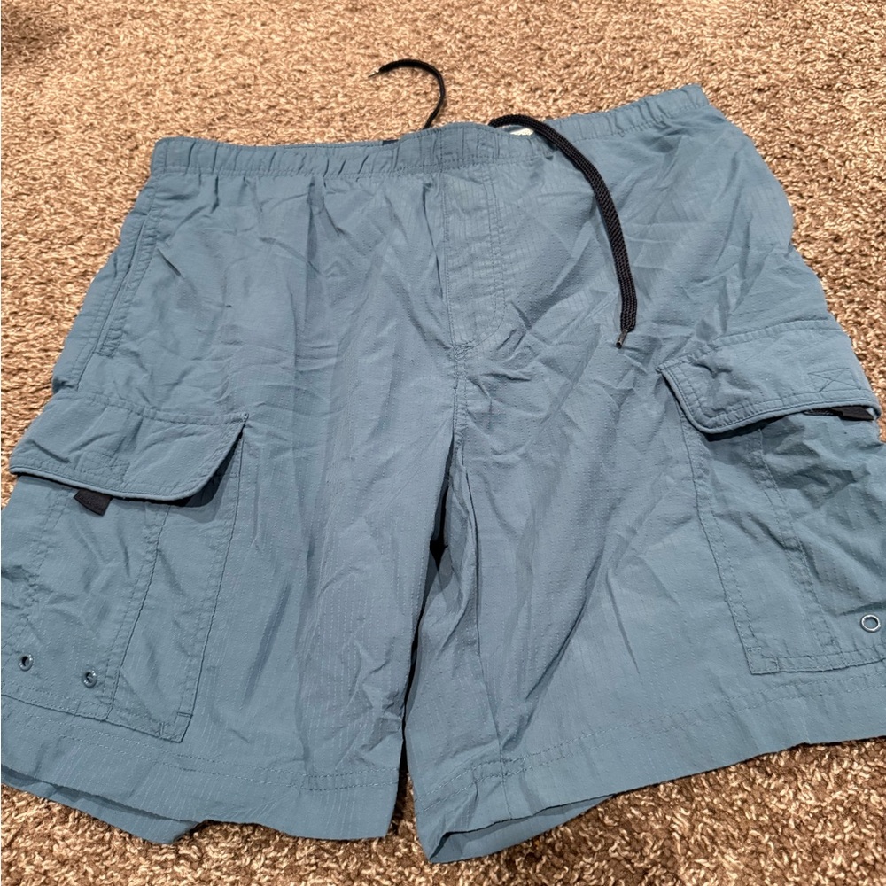 🫑Big dogs Blue Cargo swim Shorts condition as shown